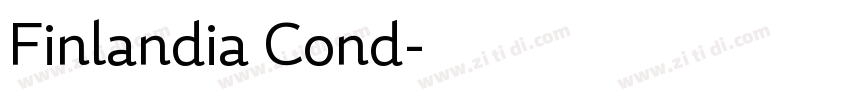 Finlandia Cond字体转换
